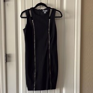 DKNY Black Sheath Mini Dress